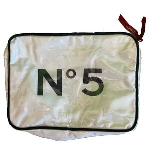 Chanel Vintage 1988 No5 Zip Pouch Makeup Bag Rare Hard to Find